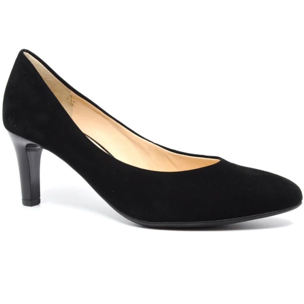 Hogl Claire‎ Black Suede Heels Sz UK 5